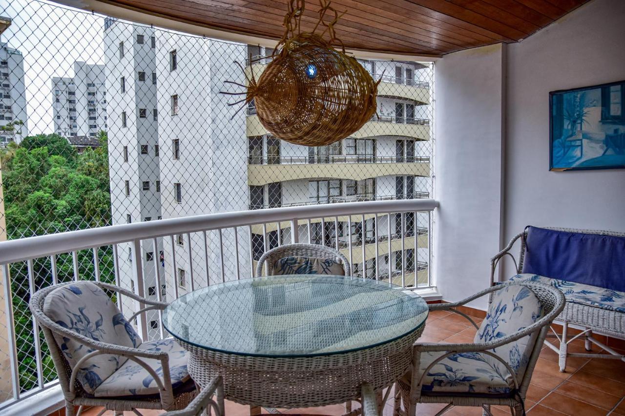Flat c varanda na Praia de Pitangueiras-Guaruja SP Guarujá Exterior foto